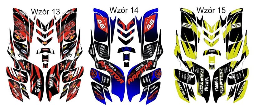 Naklejki Yamaha Raptor 660 okleina