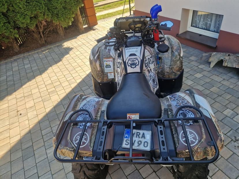 Yamaha grizzly 700 zarejestrowany