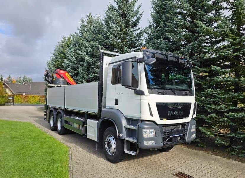 MAN TGS 26.430 - 6x4 - Valník + HR-PALFINGER PK 23002-SH E