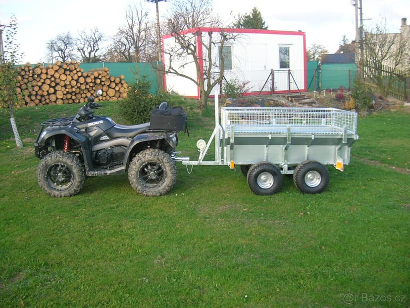 Přívěsný vozík 2 v 1 vyvážečka dřeva