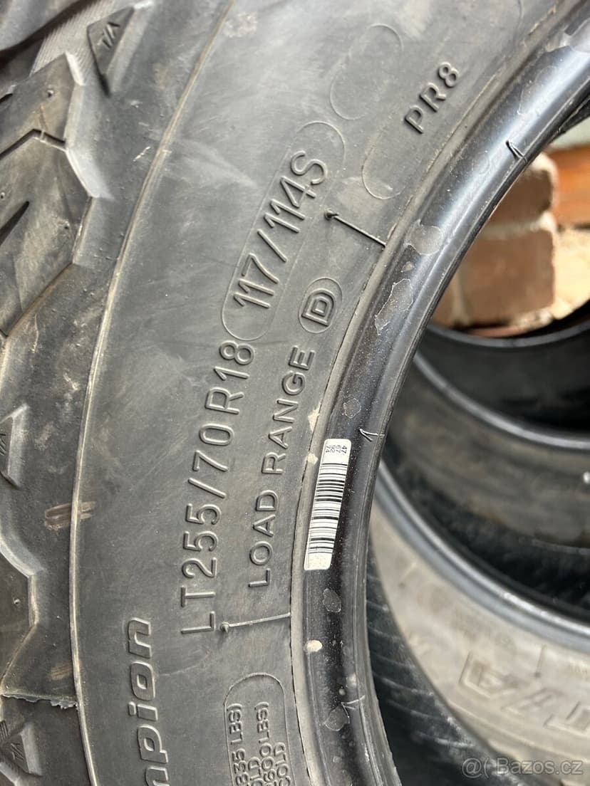Terénní pneumatiky BF Goodrich 255/70 r18 Jeep Wrangler