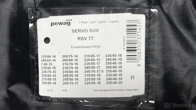 Sněhové řetězy Pewag Servo SUV velikost RSV 77