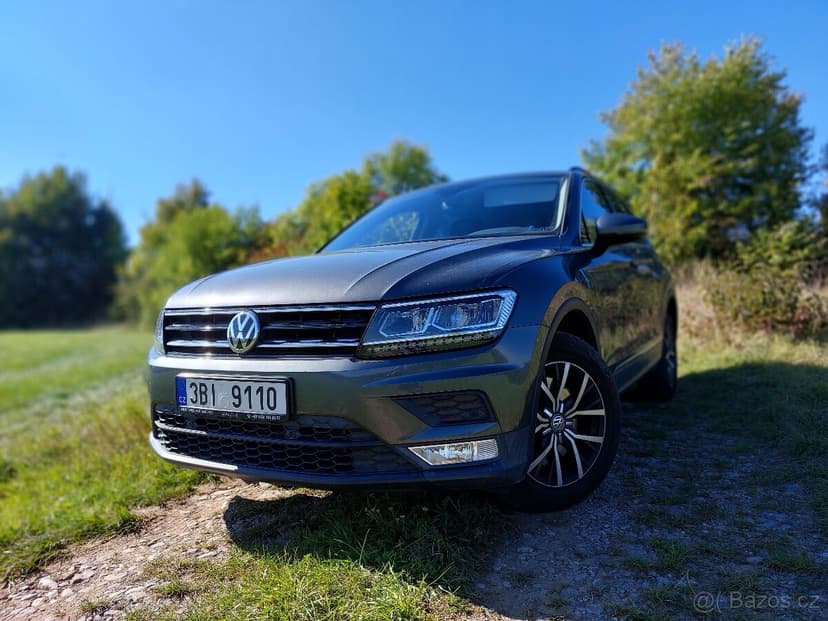 VW TIGUAN 2.0TSI 4x4 132kw 2017, man., tažné, kůže, full LED