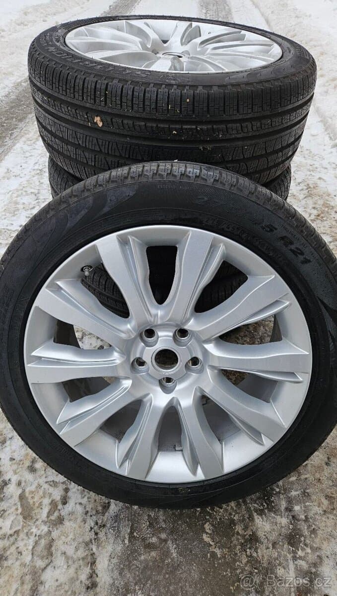 TOP ALU kola Land Rover 21" – 5×120, Pirelli 98 %