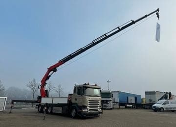 Scania R450L-8x4–Valník+HR-Fassi F 660 RA 2.28 HE+naviják