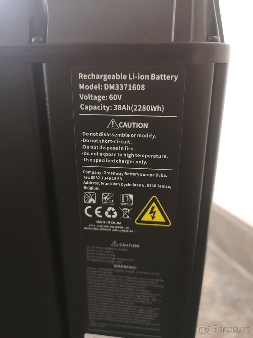 Baterie pro Talaria, 60V, 38ah