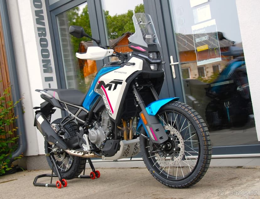 CFMOTO 450 MT-R modrá - použitý stroj, plná ZÁRUKA 5 let