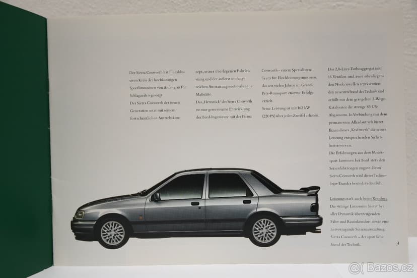 Prospekt Ford SIERRA 4x4 COSWORTH (1989)