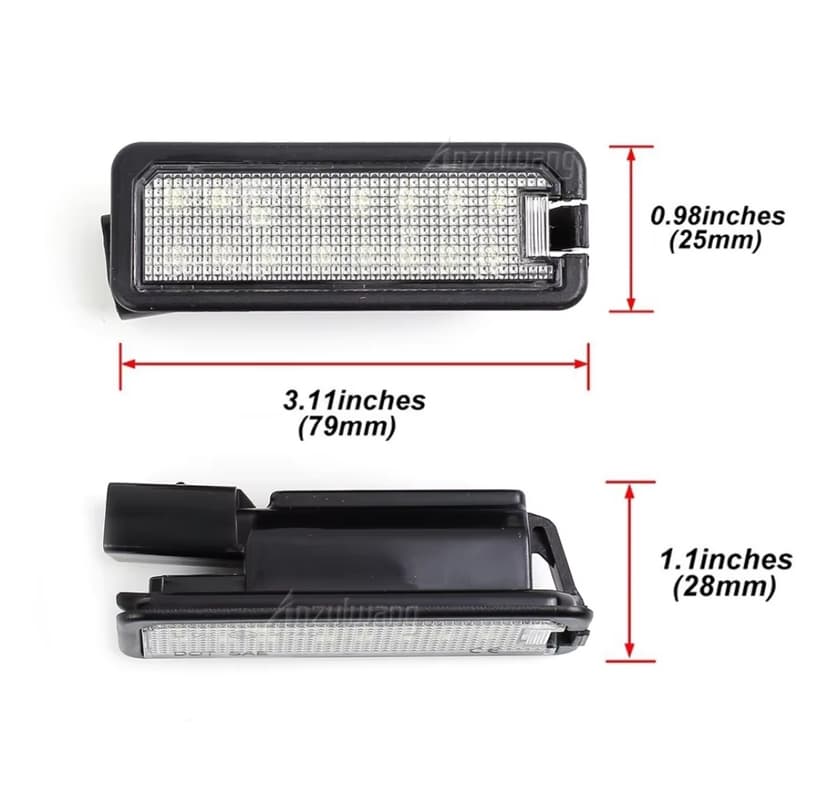 LED PODSVÍCENÍ SPZ  VW GOLF  PASSAT