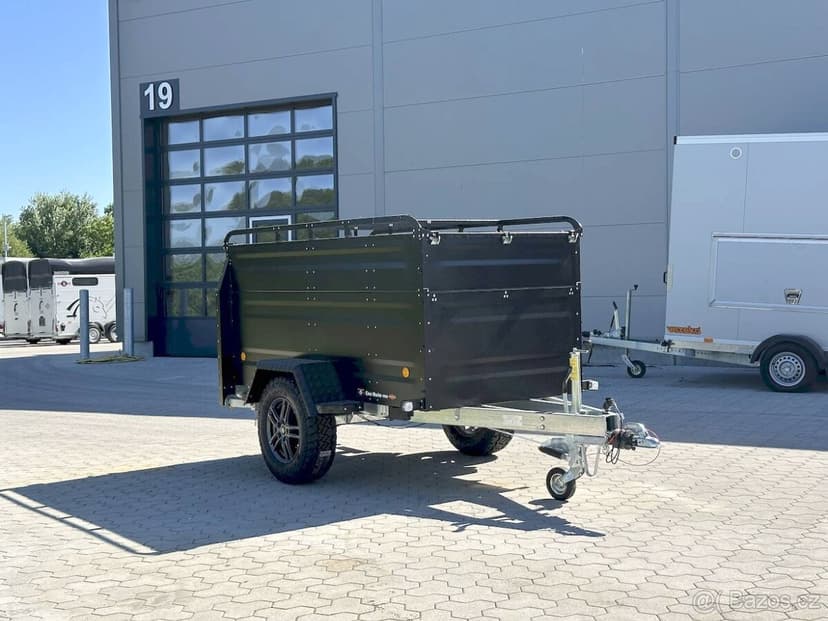 OFFROAD Přívěsný Vozík s Poklopem 1300Kg CAMPING,RYBAŘENÍ