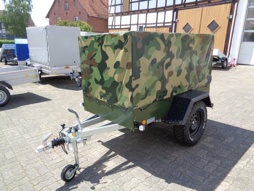 Valníkový Plachtový Military OFFROAD Přívěsný Vozík 1000kg