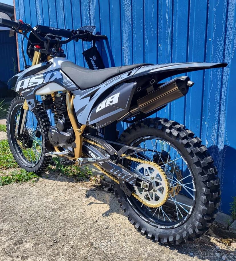 Pitbike ASIX XB-88 300ccm 21/18“ sivá