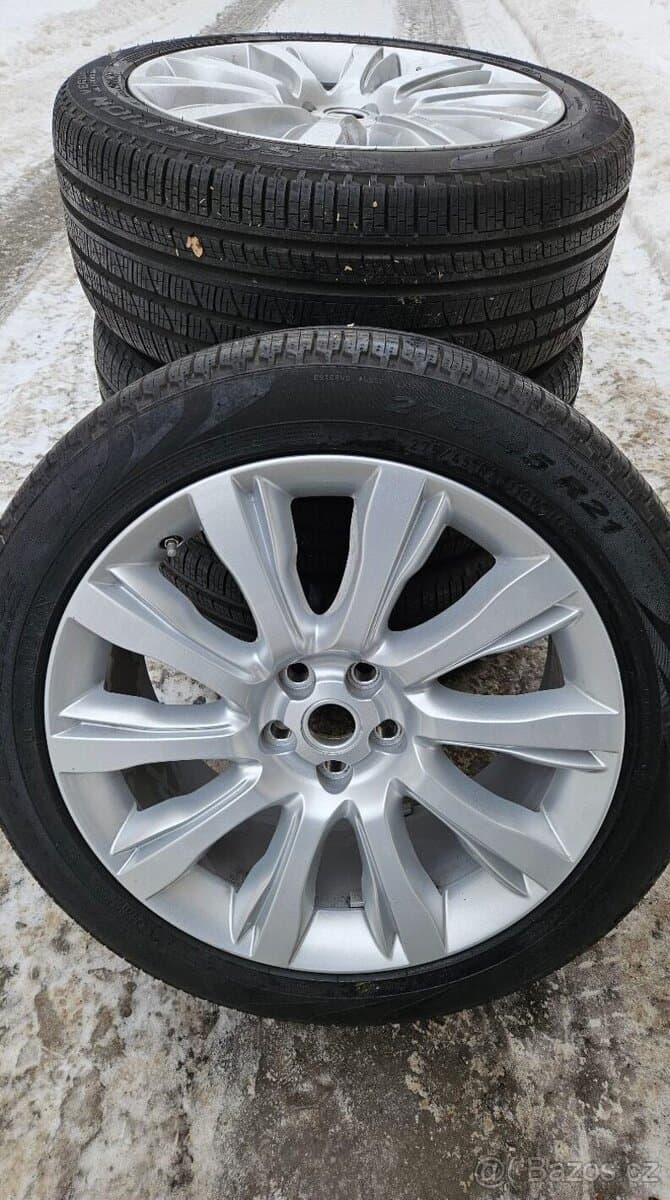 TOP ALU kola Land Rover 21" – 5×120, Pirelli 98 %