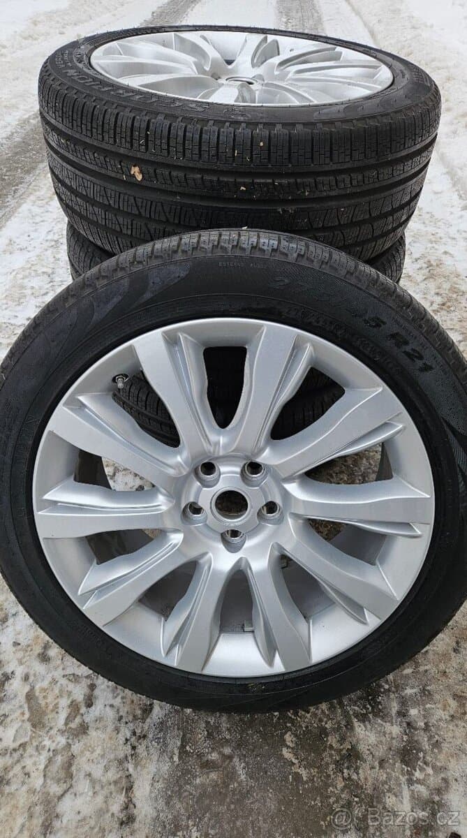 TOP ALU kola Land Rover 21" – 5×120, Pirelli 98 %