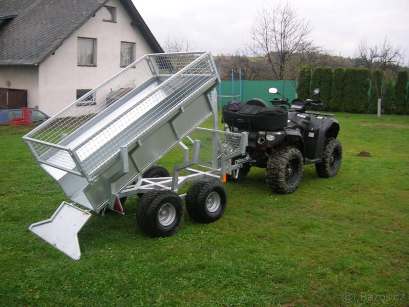 Přívěsný vozík 2 v 1 vyvážečka dřeva