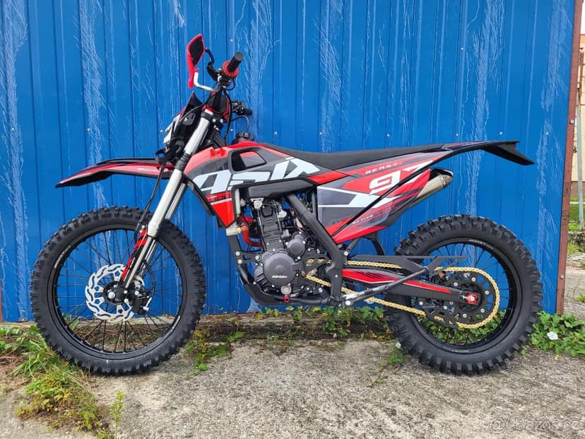 Enduro ASIX XT97 300cc vodník 21/18 červený