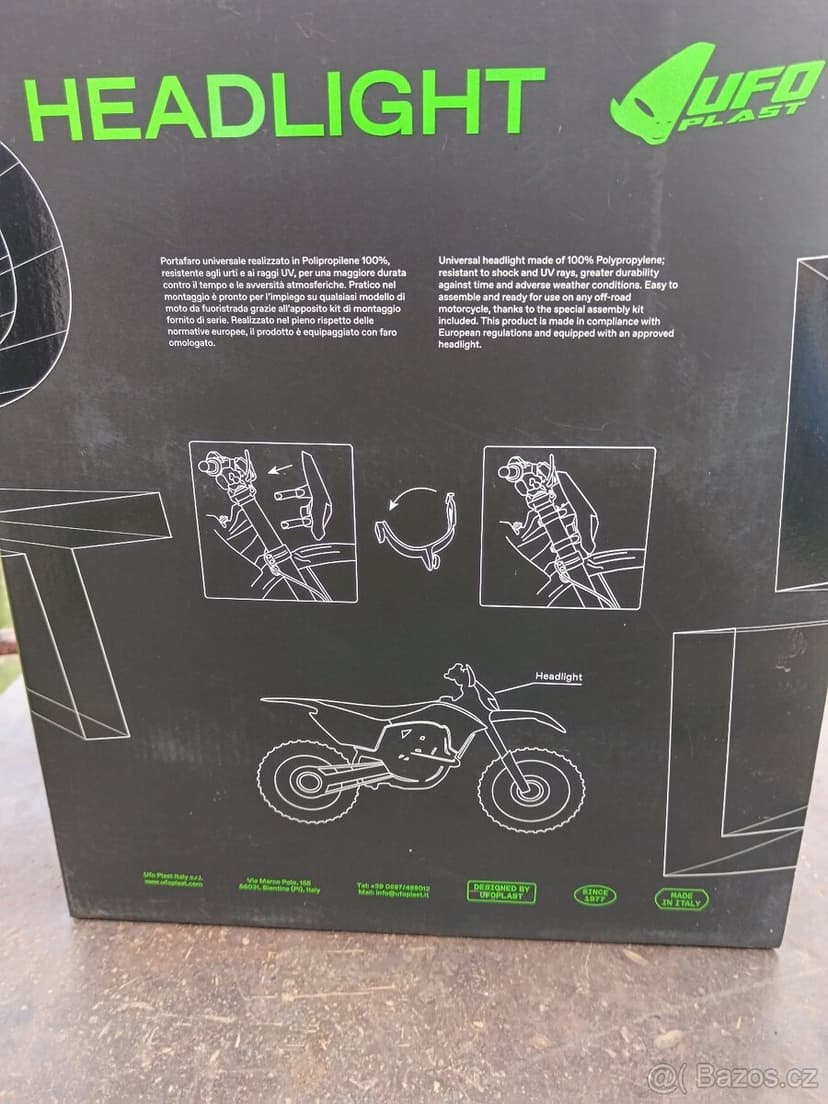 Přední maska se světlem