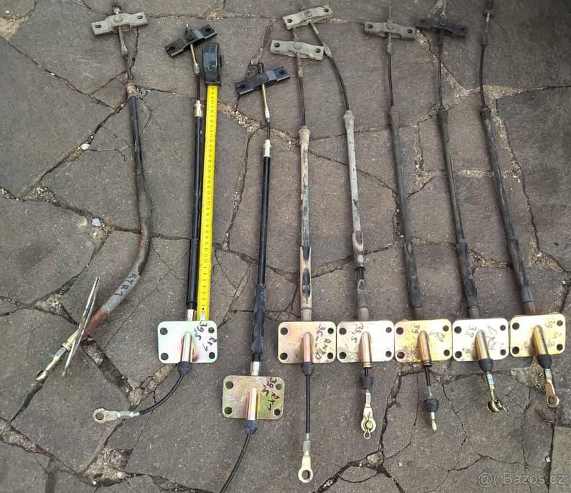 Rexton lano ručky, naviják rezervy a tyč, dorazy, krytky kol