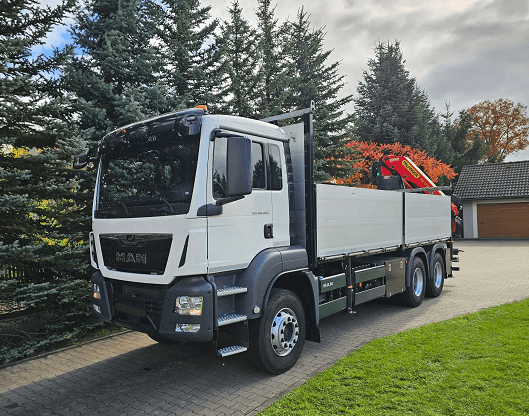 MAN TGS 26.430 6x4 - valník s hydraulickou rukou Palfinger