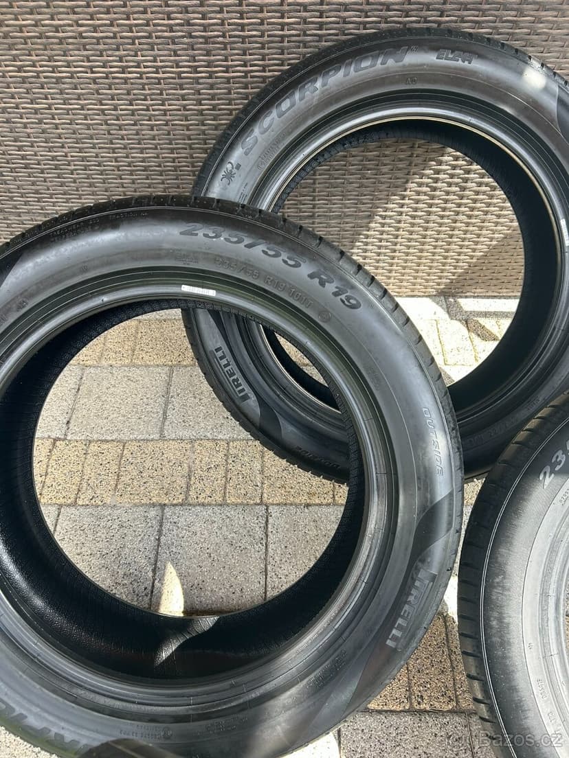 4x nové letní Pneu 8mm Pirelli Scorpion 235/55 R19