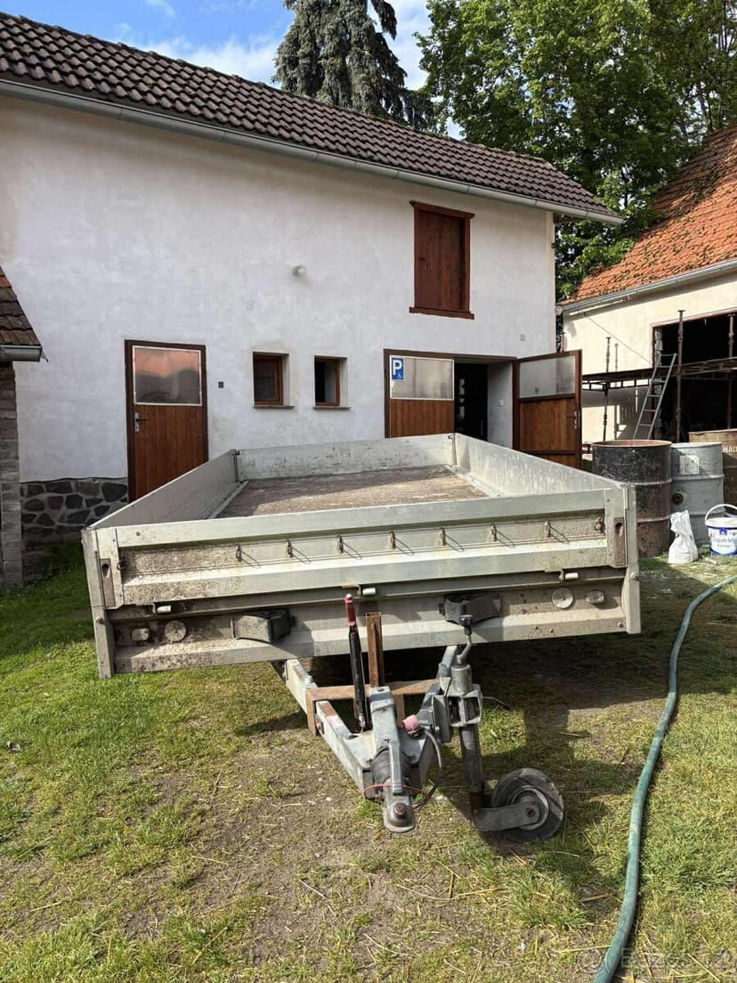 Vozik bržděný nákladní plato