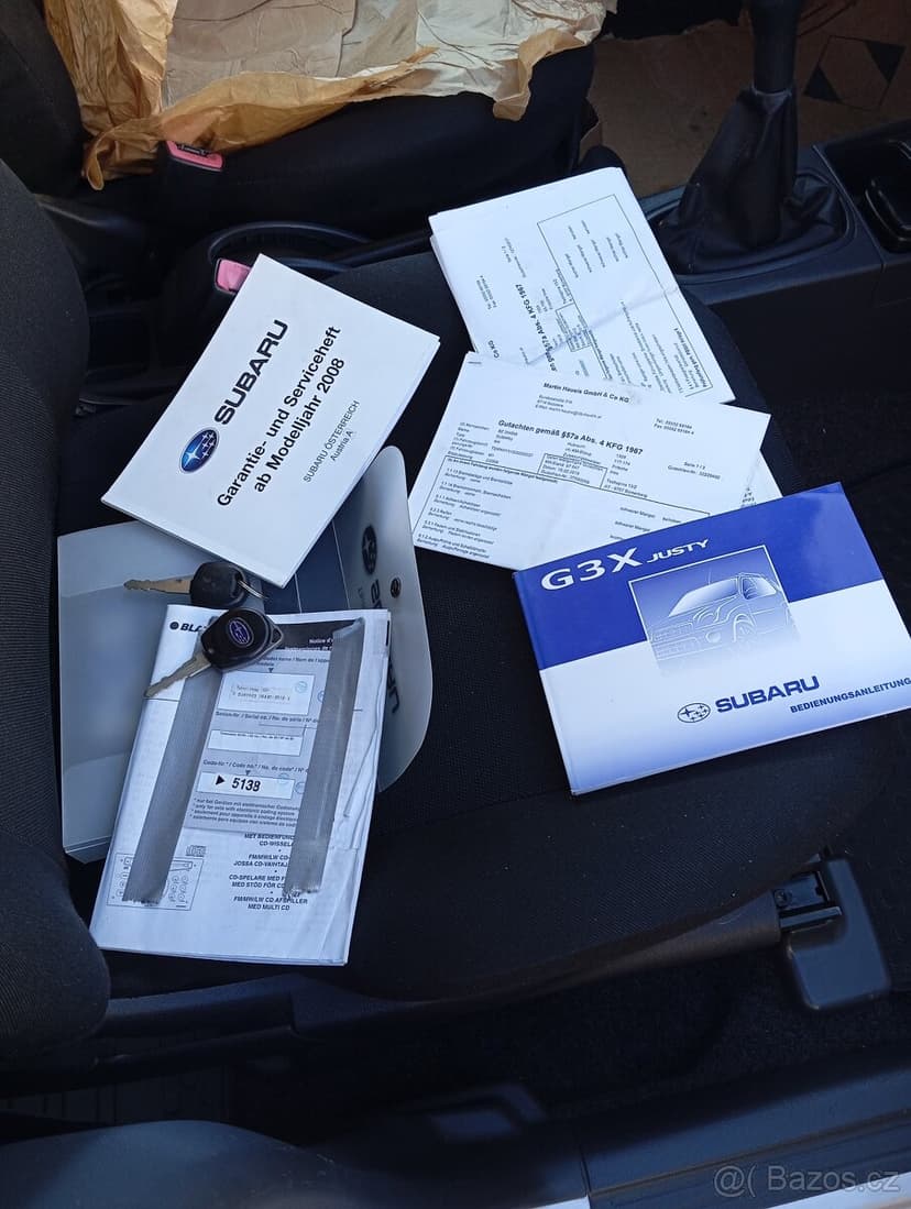 Subaru Justy-rezervace