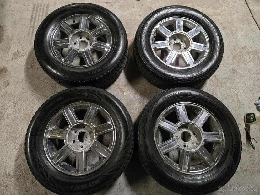 Hliníkova kola 6x139.7 + zimni pneu 265/60r18