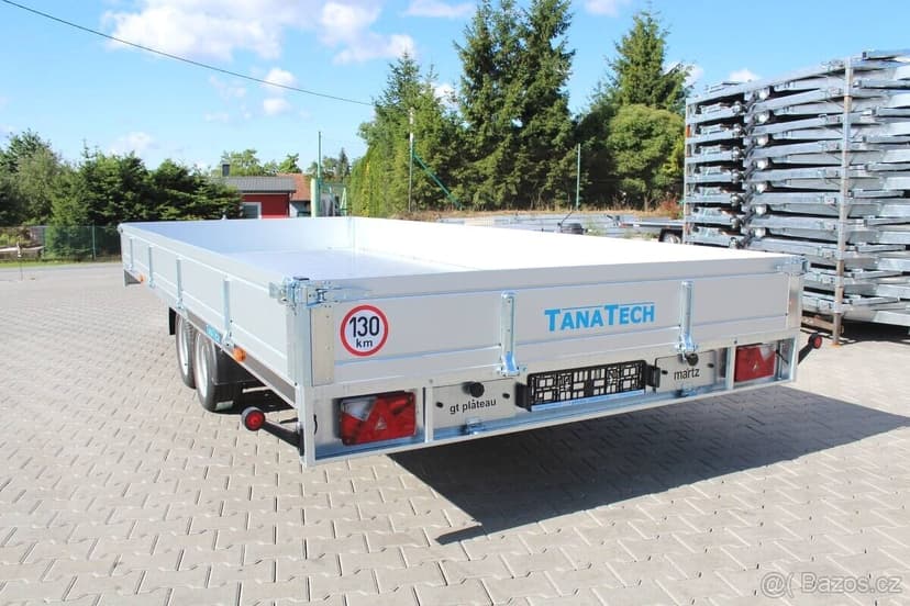 Přívěs MARTZ GT 500 3500kg valník, alu podlaha, ná