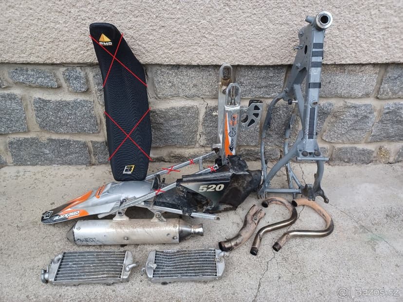KTM 520 EXC RACING - NÁHRADNÍ DÍLY