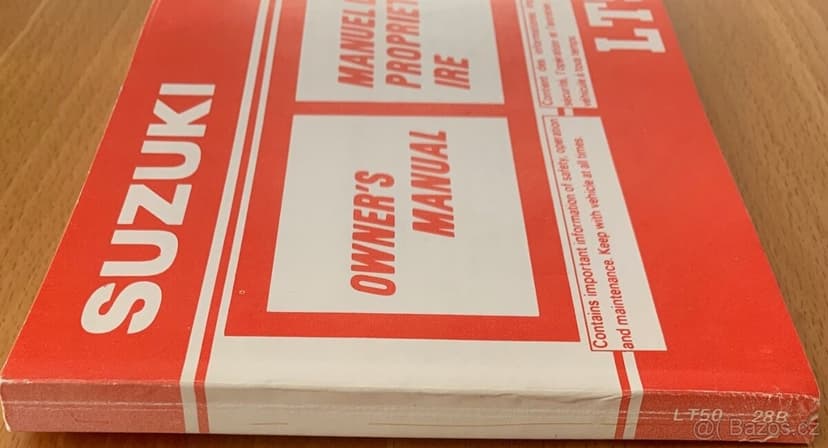 Manuál SUZUKI LT50, 90. léta