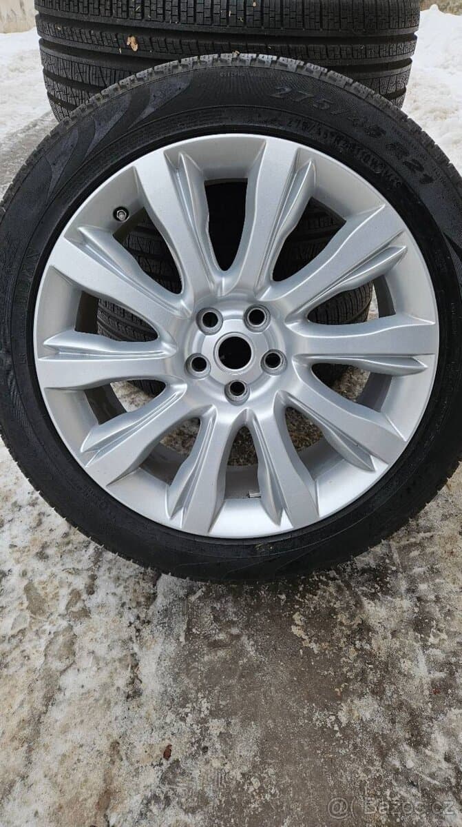 TOP ALU kola Land Rover 21" – 5×120, Pirelli 98 %