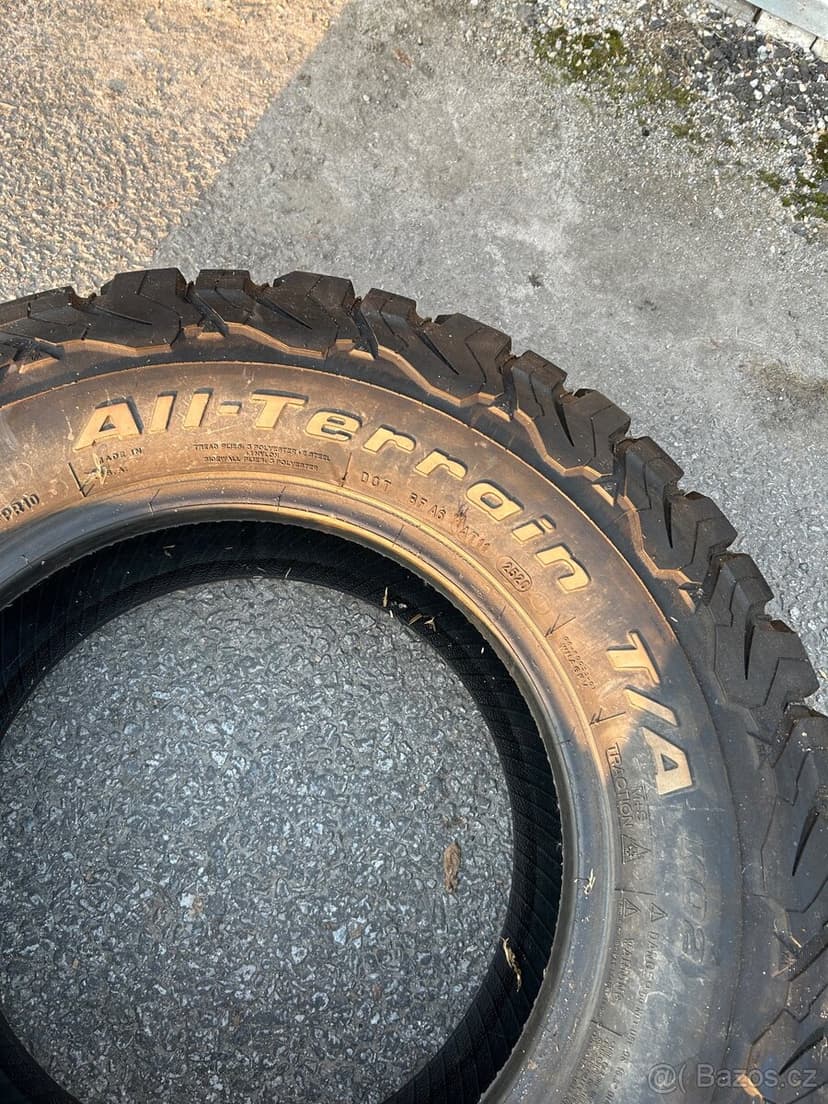 2ks celoročních pneumatik BFGOODRICH LT255/70R16 (9mm)