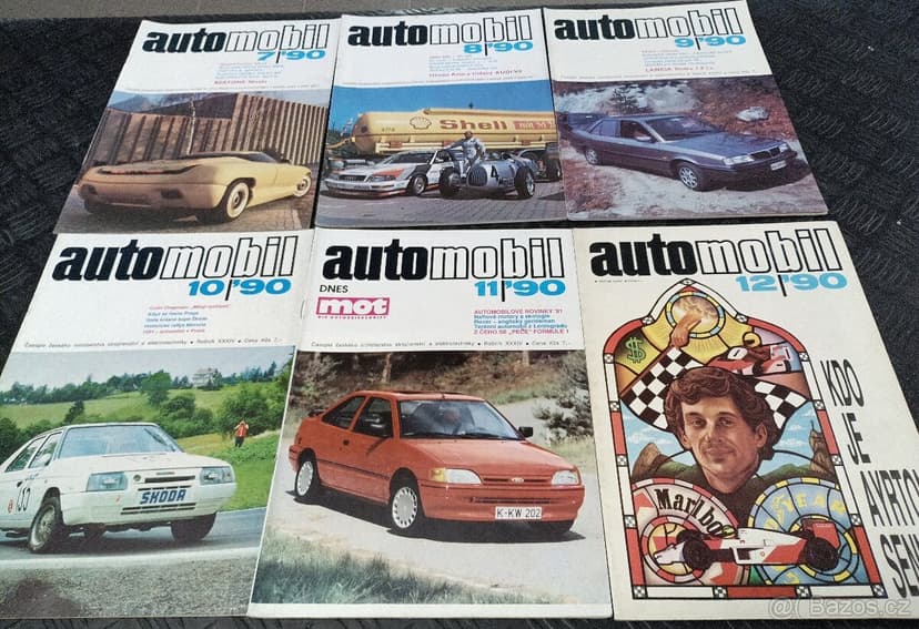 ČASOPIS AUTOMOBIL 1990, 12KS, ŠKODA FAVORIT, FORMAN