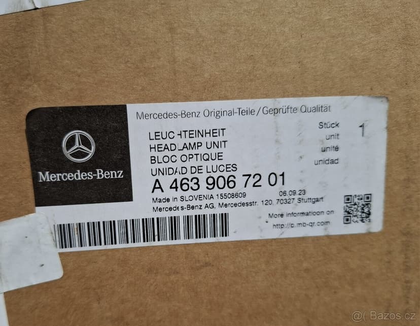 Mercedes-Benz G-class - přední světlomet | A4639067201