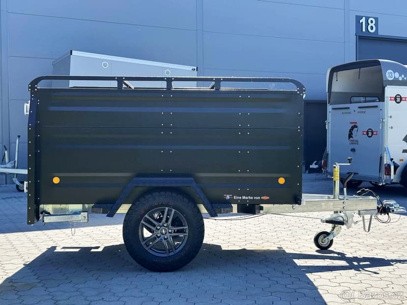 OFFROAD Přívěsný Vozík s Poklopem 1300Kg CAMPING,RYBAŘENÍ