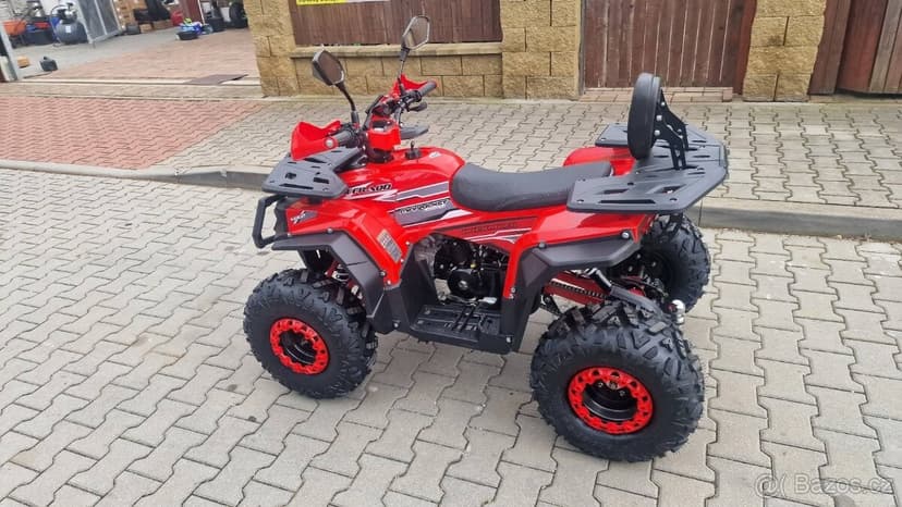 Dětská čtyřtaktní čtyřkolka RockRider 125ccm cervena