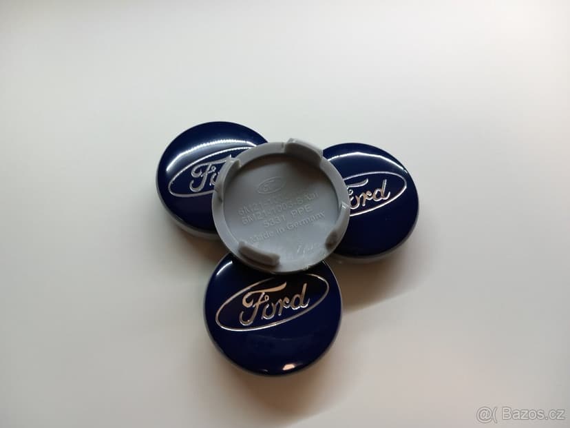 Středové krytky Ford, 54x52mm Modré logo