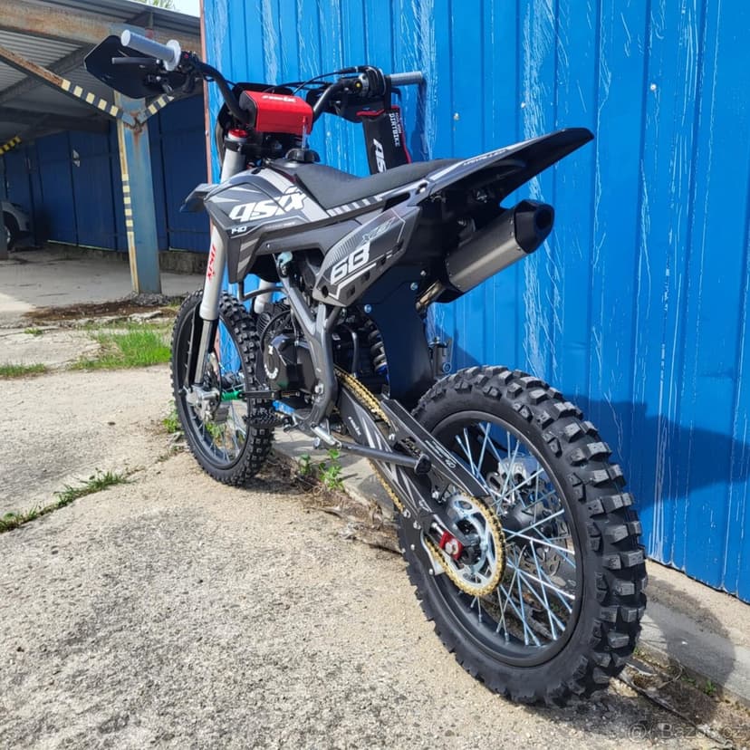 Motocykl ASIX XB68 140ccm 19/ 16" E-START + světlo sivá