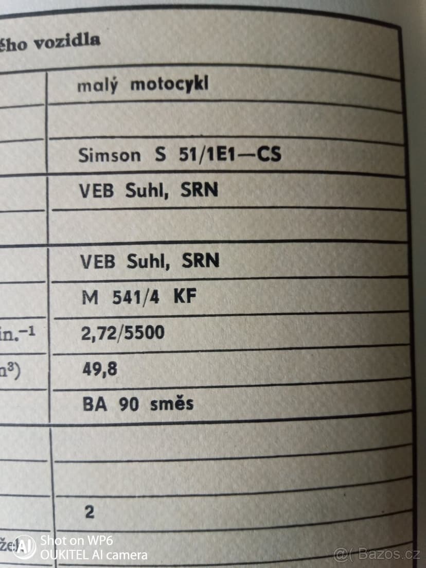 Prodám Simson S51 enduro