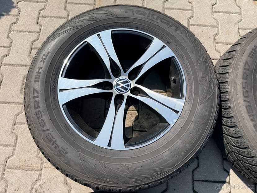 4x al kola 5x120 17 + pneu zimní 245/65 R17