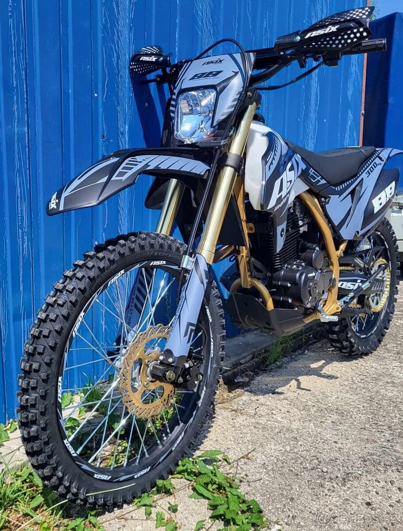 Pitbike ASIX XB-88 300ccm 21/18“ sivá