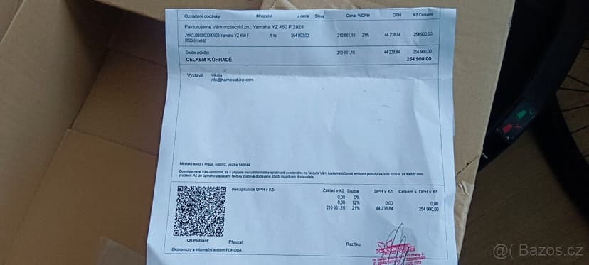 Yamaha yz 450 f r.v.2025