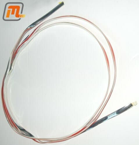 Chromové lišty obou nárazníků na Ford Sierra MK2