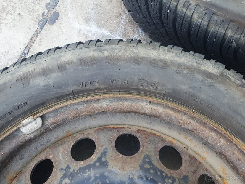 16" 4x108 zimní komplet Citroen Peugeot + 205/55/16 8mm