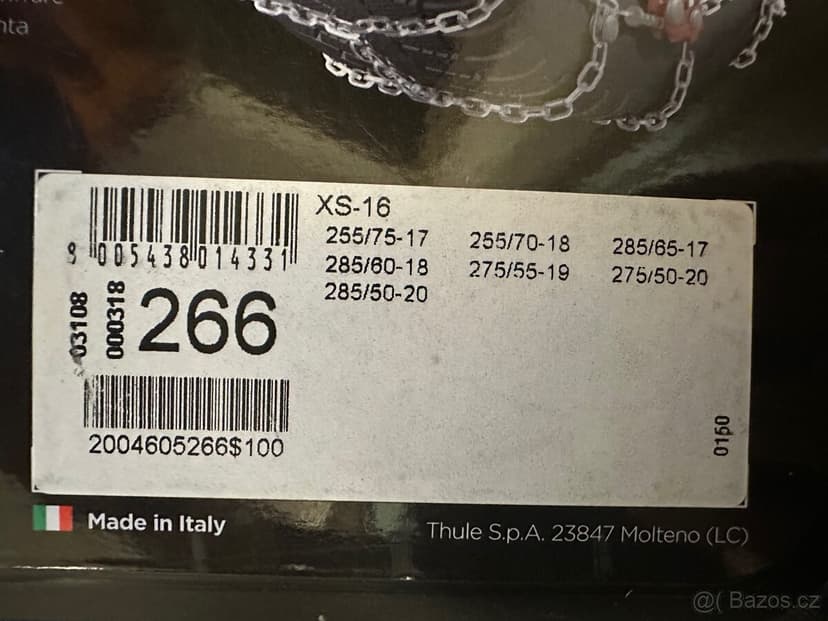 Sněhové řetězy Thule XS-16 266
