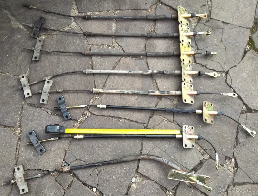 Rexton lano ručky, naviják rezervy a tyč, dorazy, krytky kol