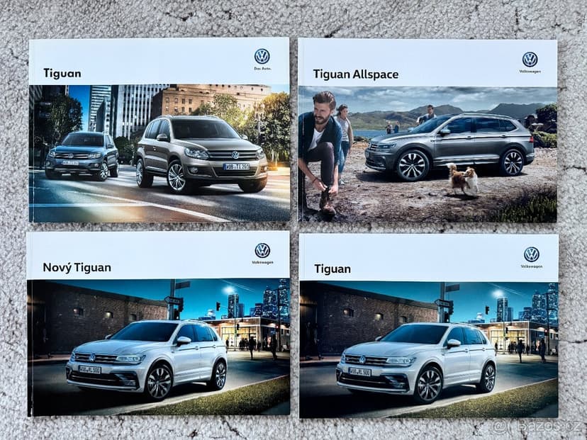 VW Amarok, T-Cross a T-Roc, Tiguan, Touareg prospekty