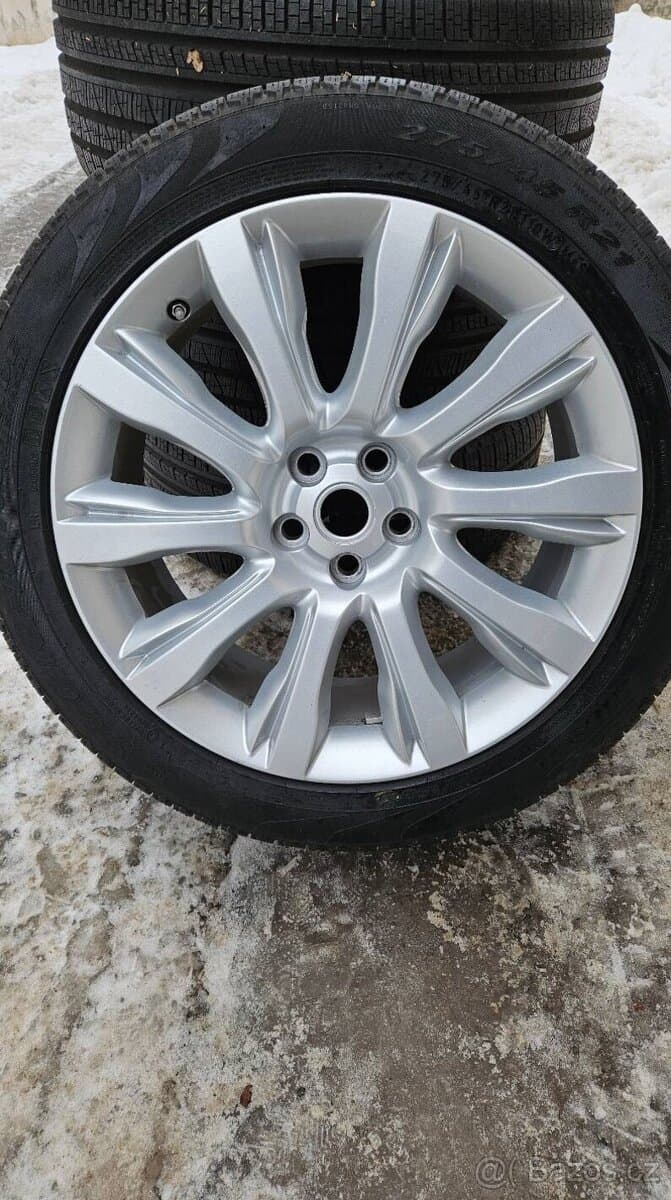 TOP ALU kola Land Rover 21" – 5×120, Pirelli 98 %