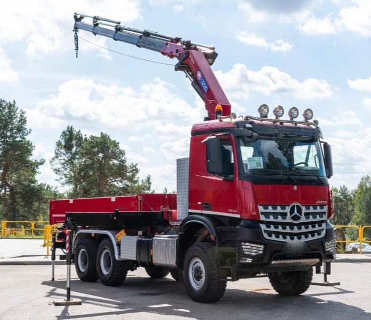 Mercedes-Benz AROCS 3345-6x6–Sklápěč/Valník + HR-HMF 3220 K