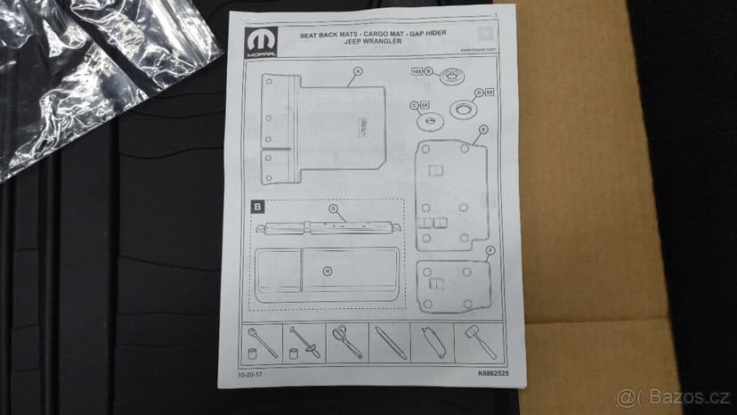 Jeep Wrangler JL Vana do kufru
